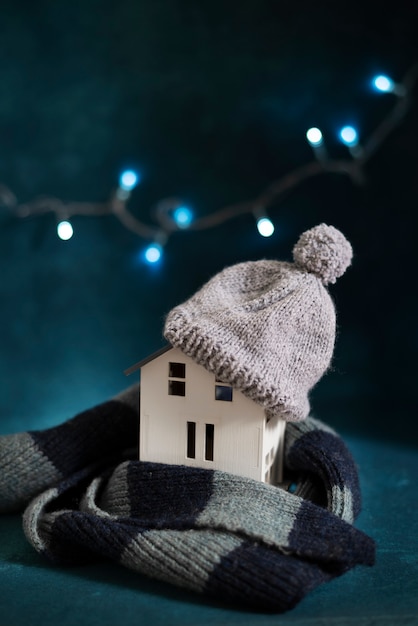 Free photo still life of cozy house with toys