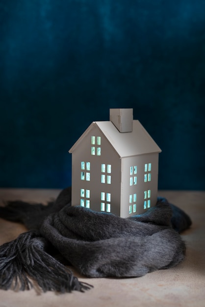 Free photo still life of cozy house with toys