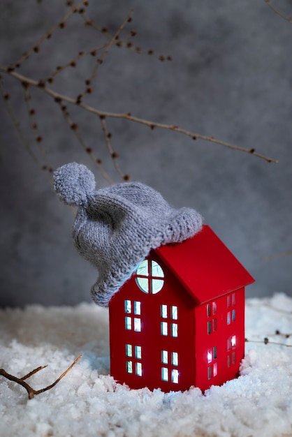 Free Photo still life of cozy house with toys