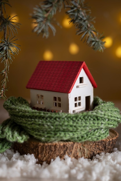 Free Photo still life of cozy house with toys