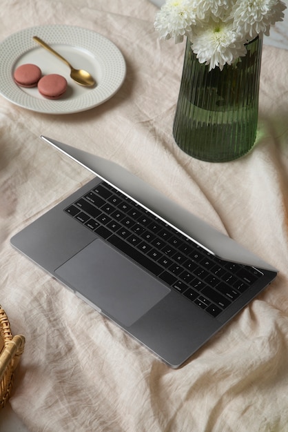 Free photo still life of device on table