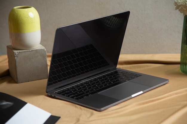 Free photo still life of device on table