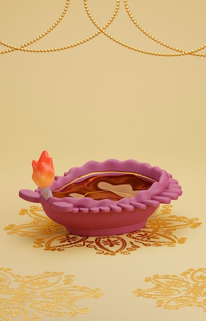 Free Photo still life for diwali celebration