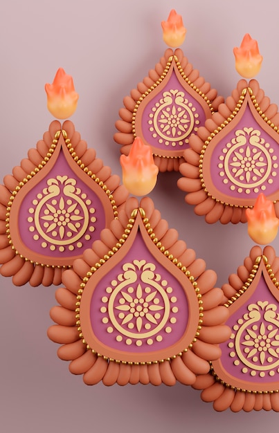 Free photo still life for diwali celebration