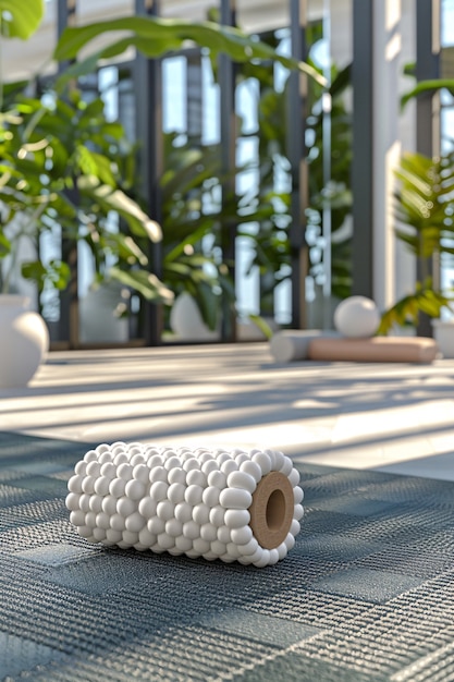 Still life of foam roller