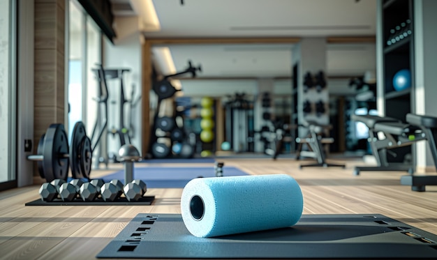 Free Photo still life of foam roller