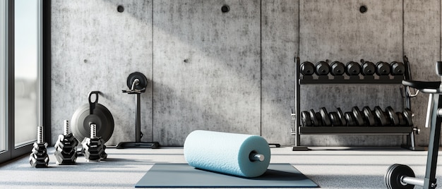 Free Photo still life of foam roller