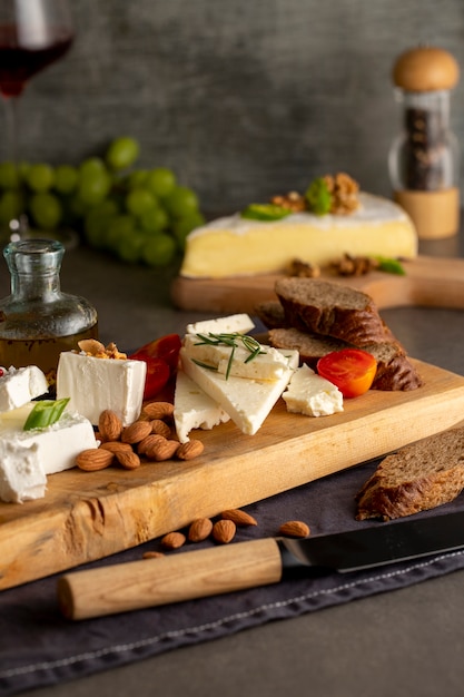 Free photo still life of fresh cheese