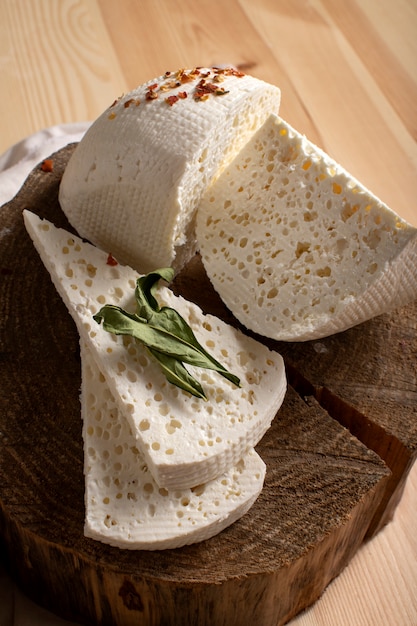 Free photo still life of fresh cheese