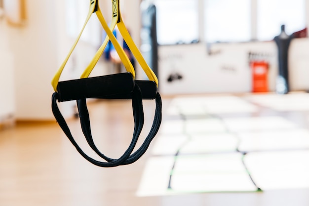 Still life of gym equipment