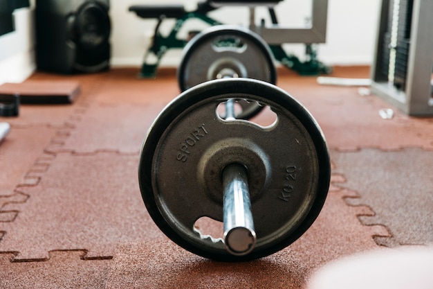 Free Photo still life of gym equipment