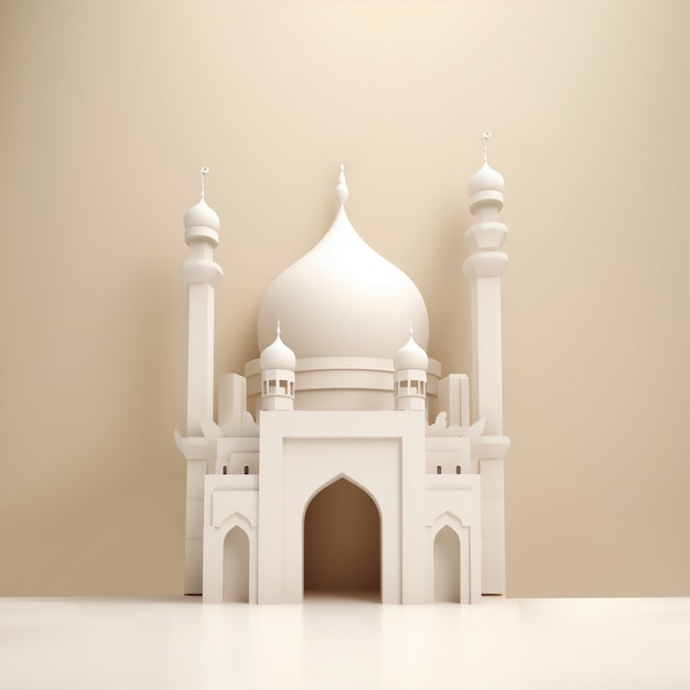 Free Photo still life of the islamic church building