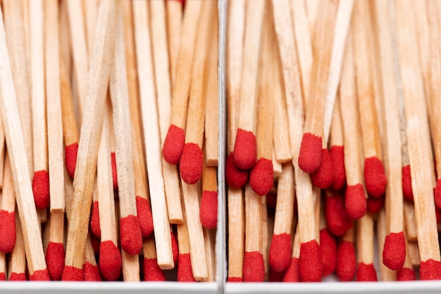 Free Photo still life of matches out of the box