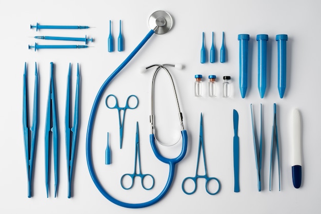 Free photo still life of medical tools