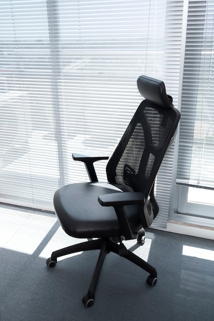 Free photo still life of office chair indoors