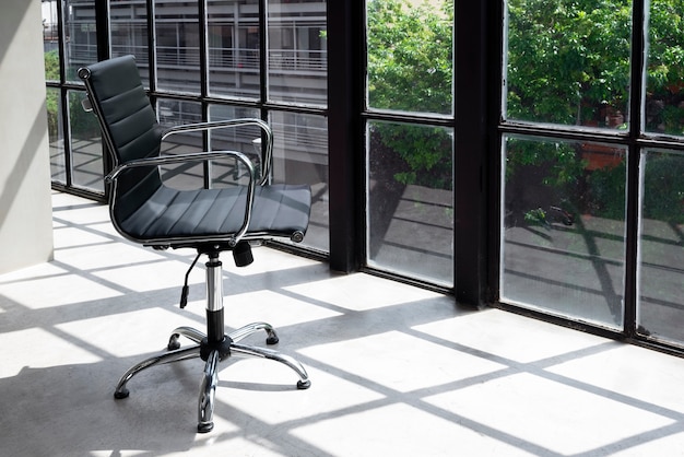 Free photo still life of office chair indoors