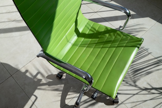 Free photo still life of office chair indoors