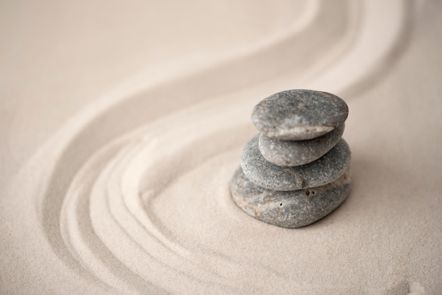 Free Photo still life peace day stones arrangement