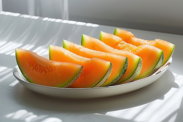 Free Photo still life of photorealistic cantaloupe melon