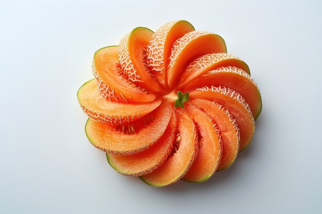 Free photo still life of photorealistic cantaloupe melon