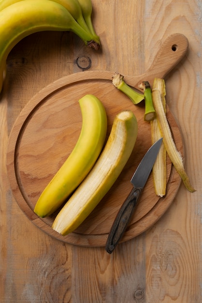 Free photo still life of recipe with plantain banana