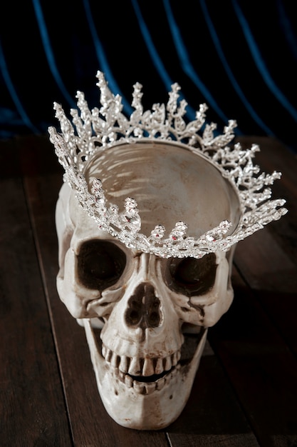 Free photo still life of ruler crown