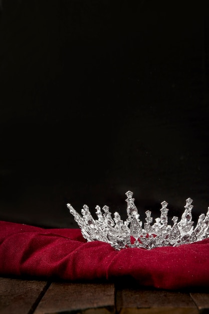 Free Photo still life of ruler crown