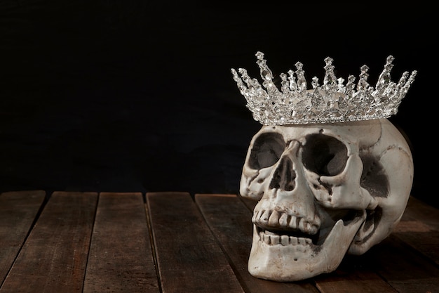 Still life of ruler crown