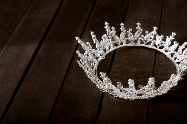 Still life of ruler crown