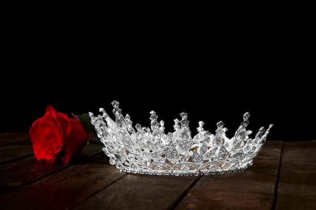 Free photo still life of ruler crown