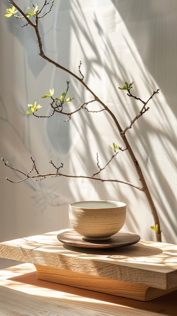 Free photo still life scene with tea and cup for drinking