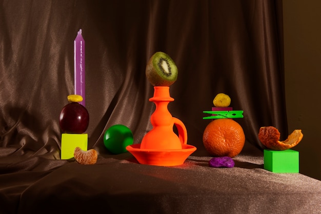 Still life of small decorative objects