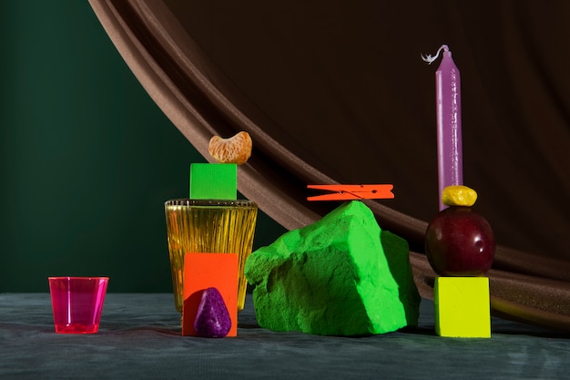 Still life of small decorative objects