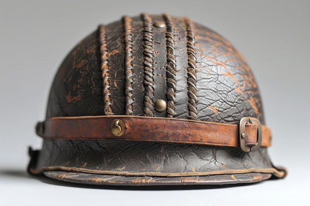 Free photo still life of soldier helmet