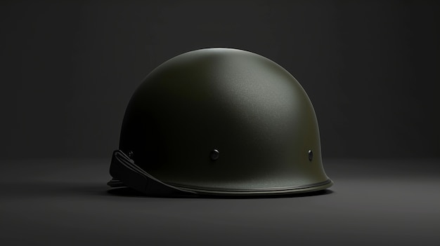 Free photo still life of soldier helmet