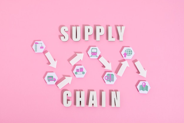 Free Photo still life of supply chain representation