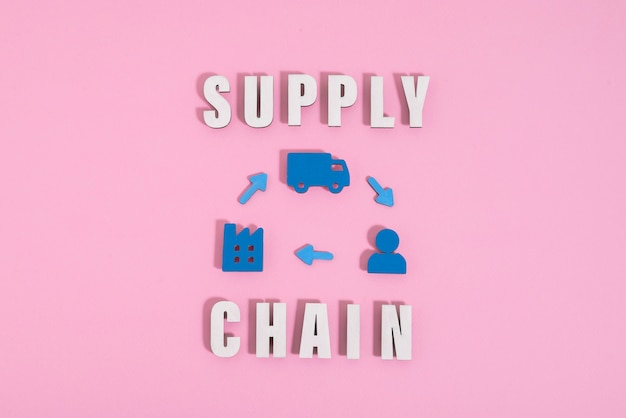 Free photo still life of supply chain representation