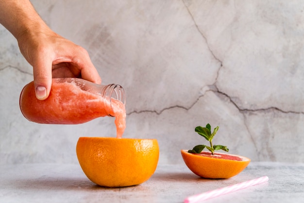 Free photo still life of a tasty summer smoothie