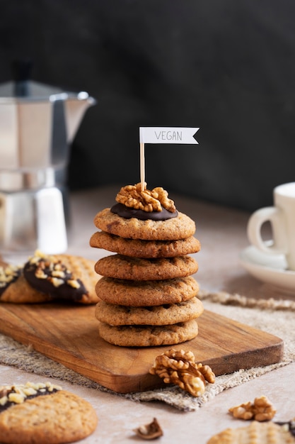 Free photo still life of vegan bakery