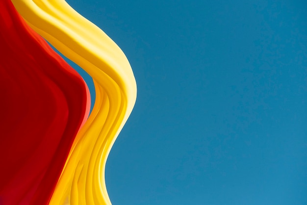 Free Photo still life of waving fabric in the wind