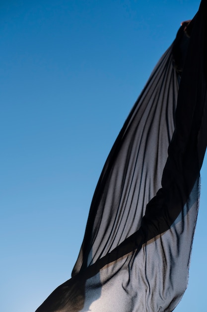 Free Photo still life of waving fabric in the wind