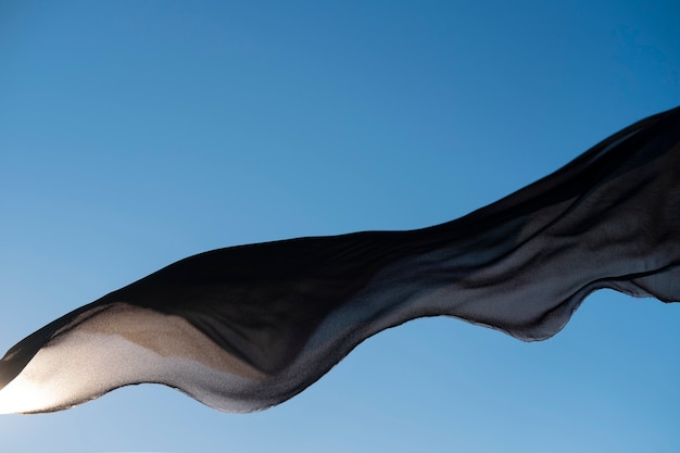 Free Photo still life of waving fabric in the wind