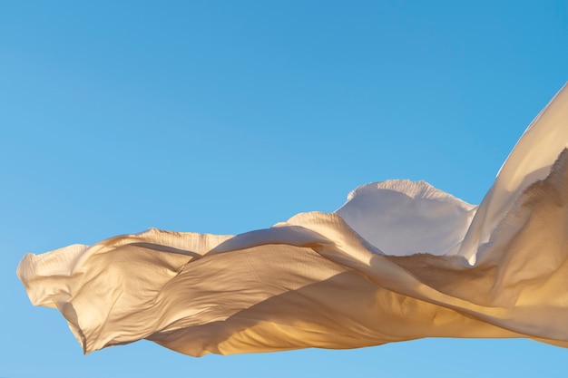 Free Photo still life of waving fabric in the wind