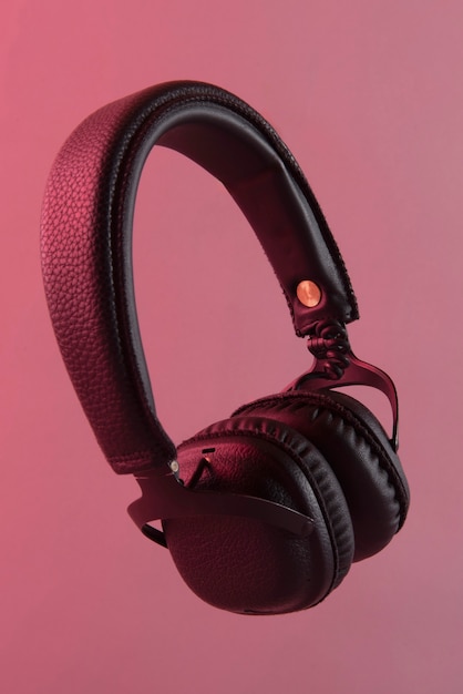 Free Photo still life of wireless cyberpunk headphones