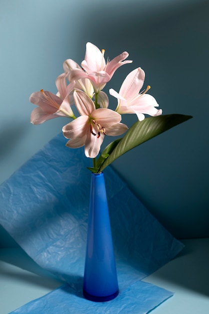 Free Photo still life with flower arrangement