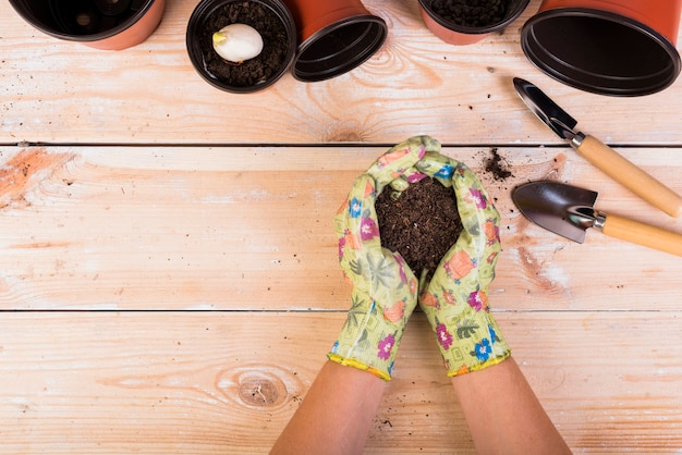 Still life with gardening objects