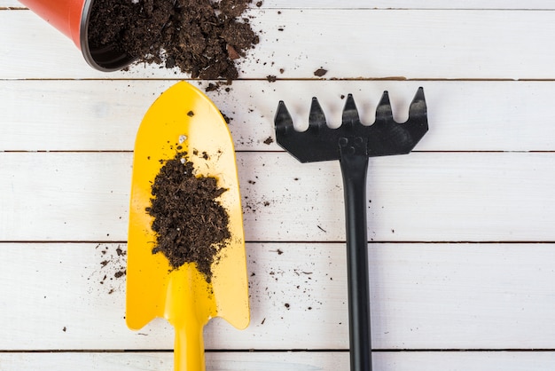 Still life with gardening objects