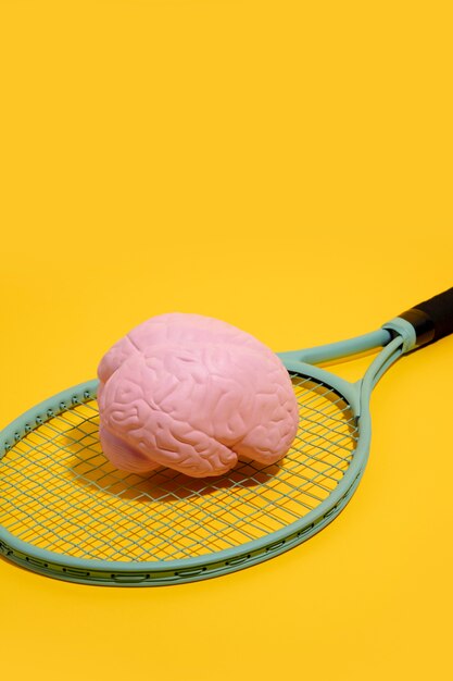 Still life with human brain