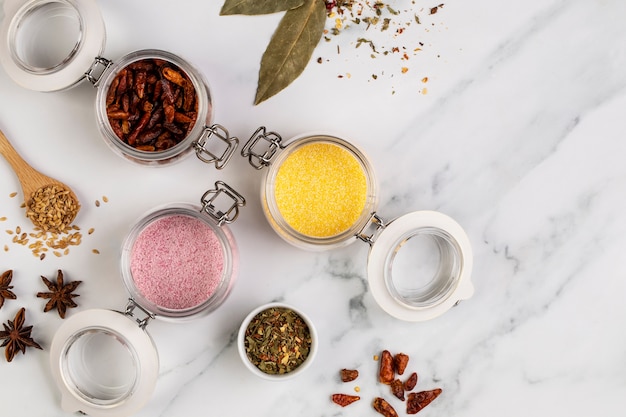 Still life with various spices