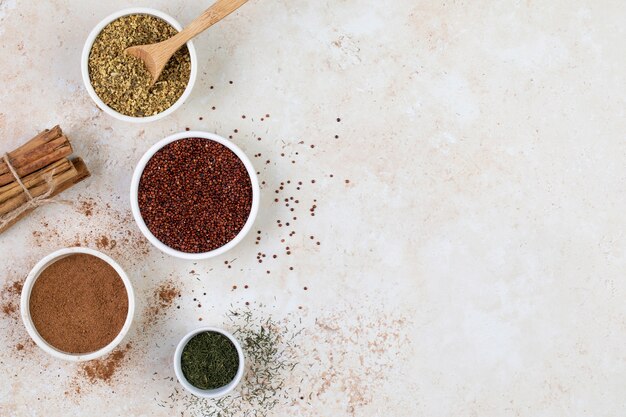 Still life with various spices